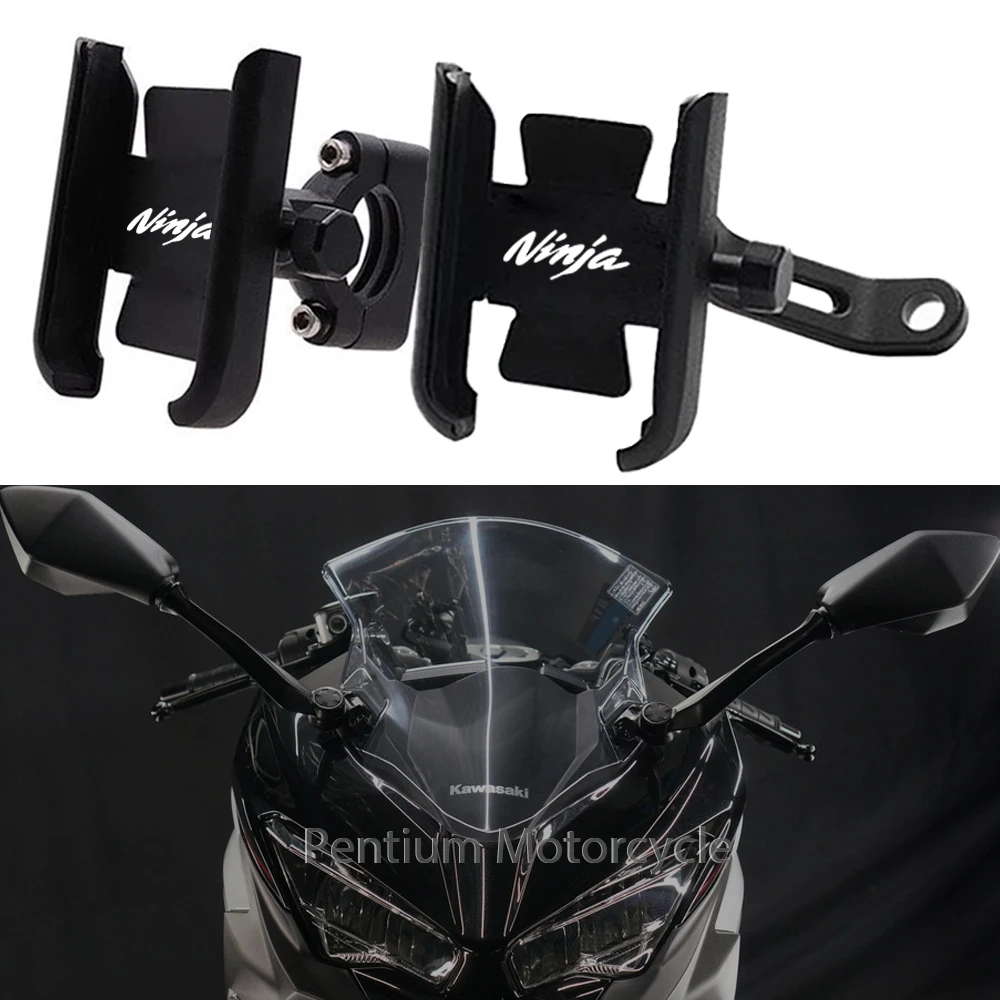 Motorrad Handy Halter Lenker GPS Stand Navigation Halterung Für KAWASAKI NINJA400 NINJA 250 300 400 650 650R 1000