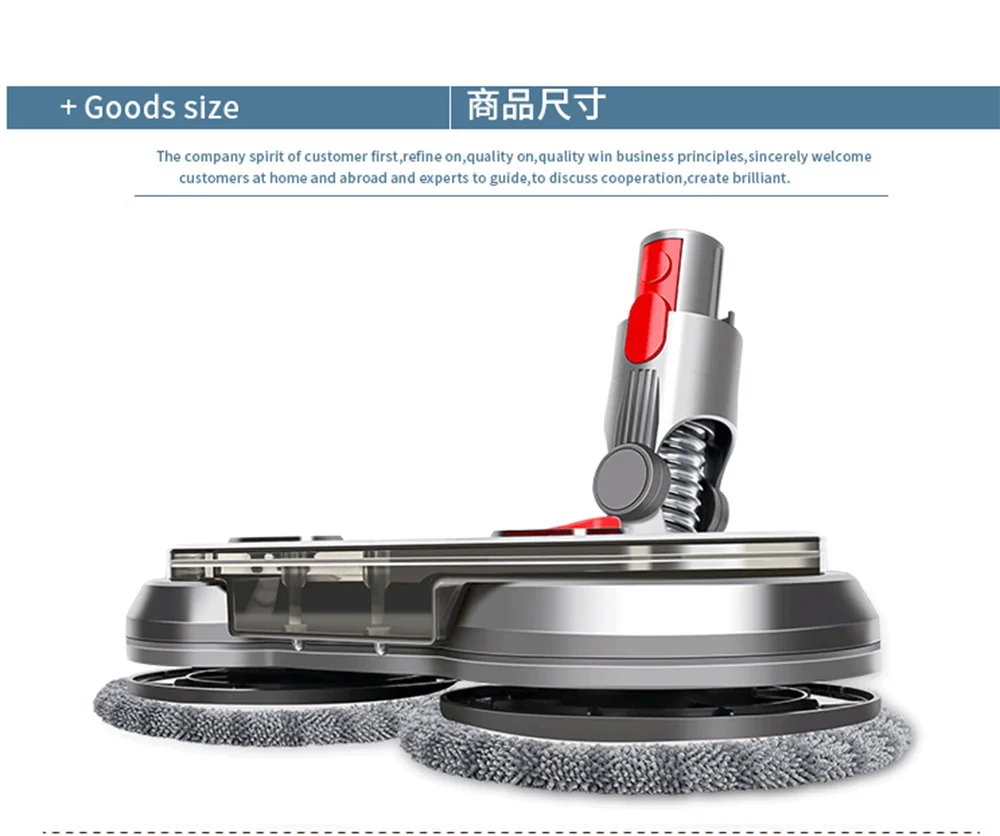 Testina per Mop a spruzzo elettrico per aspirapolvere Dyson V7 V8 V10 V11 V15 testina per aspirapolvere a batteria bagnata e asciutta con serbatoio dell'acqua