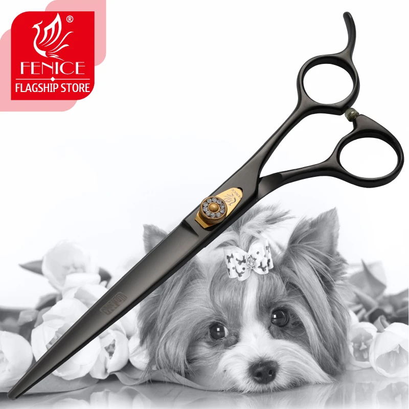 Fenice 7/7.5/8 inch Professional Pets Grooming Tools Cutting Scissors Dog/Cat Hair Cutting Shears Straight Scissors