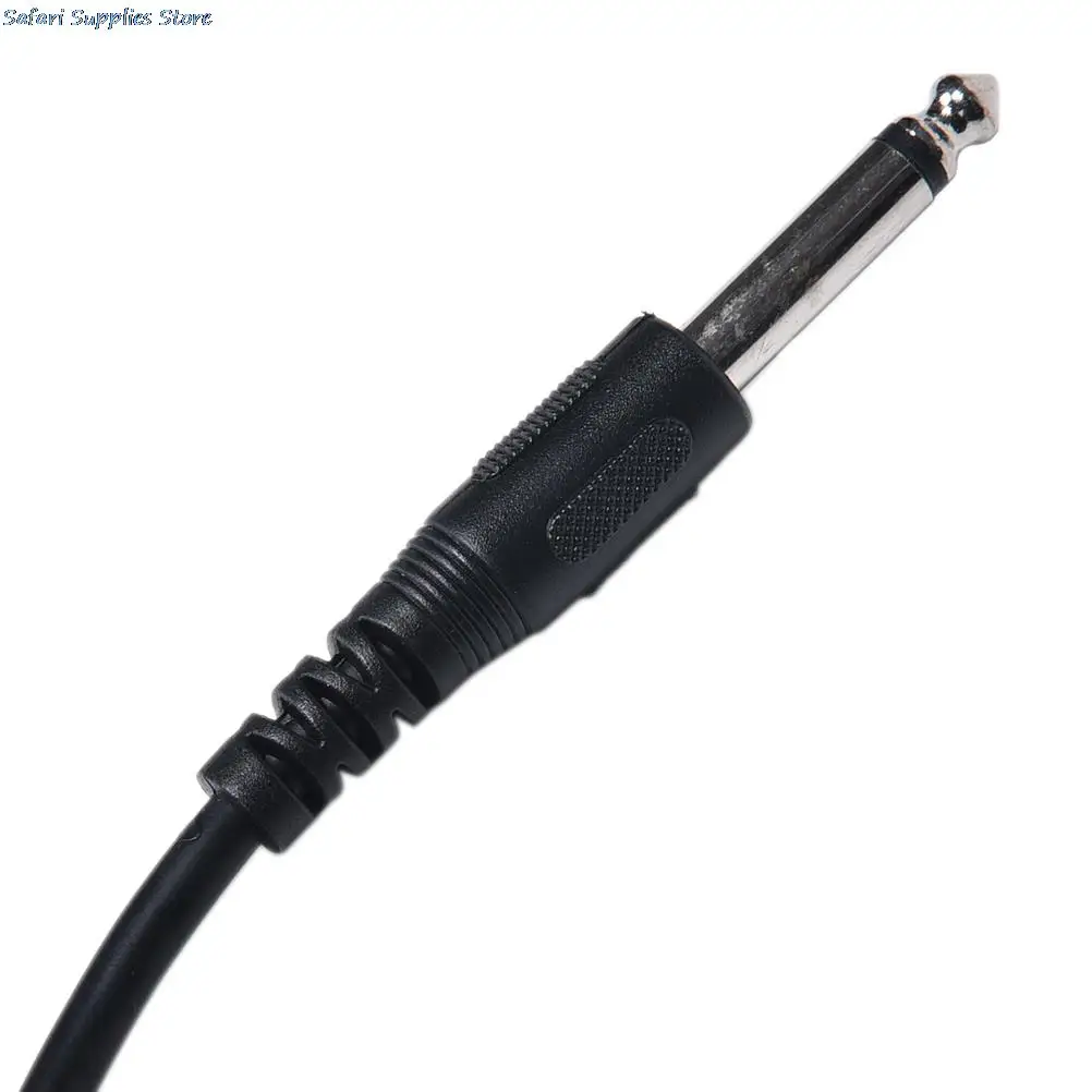 Cable de conexión eléctrico de 3M, amplificador de guitarra con 2 enchufes, Color negro, gran oferta