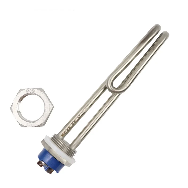 Gwintowany grzejnik rurowy ze stali nierdzewnej składany tylny zanurzeniowy element grzejny wody DN25 32mm