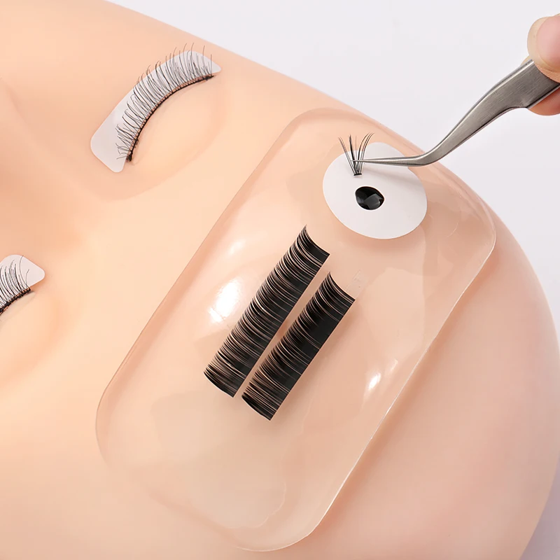 Adesivo per la fronte Pad in silicone trasparente Piantare Innesto Ciglia Estensione ciglia Supporto per vassoio Pallet Pad Strumento porta vassoio per ciglia