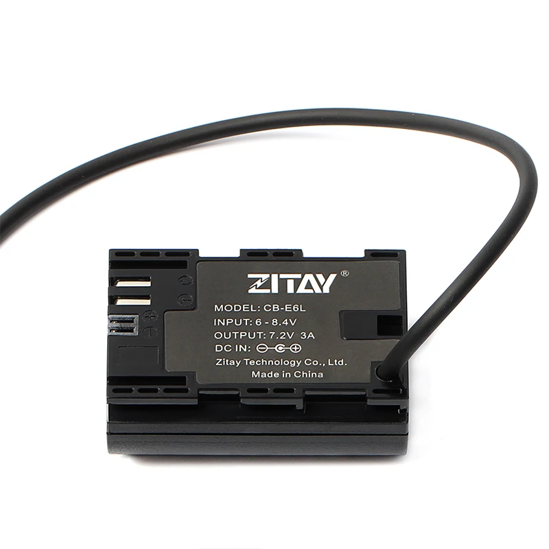 ZITAY DJI Ronin RS2 to LP-E6 Camera Dummy Battery for Canon 5D2 5D3 5D4 80D 6D2 R5 bmpcc 4K DR10 Camera Battery