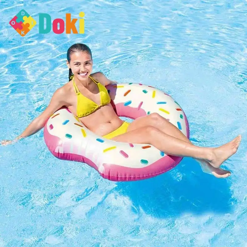 Doki Toy 2023 New Circle 94 Inflatable Centimeters Doughnut Style Cute Swimming Rings Are Durable And Must Be Worn In Summer