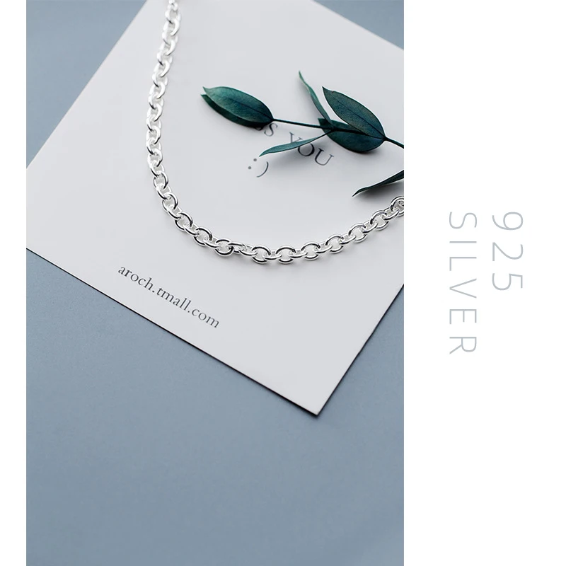 Modian New Minimalism Chain Bracelet for Women Genuine 925 Sterling Silver Geometric Bracelet Korea Style Fine Jewelry Bijoux