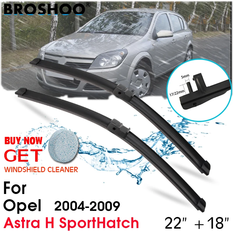 

Car Wiper Blade Front Window Windscreen Windshield Wipers Blades Auto Accessories For Opel Astra H SportHatch 22"+18" 2004-2009