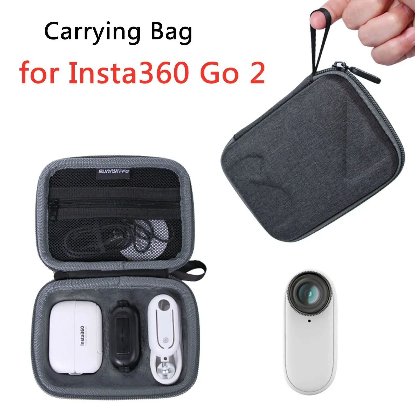 Action Camera Gimbal Storage Bag For Insta360 GO 2 Portable Carrying Protective Case Accessories