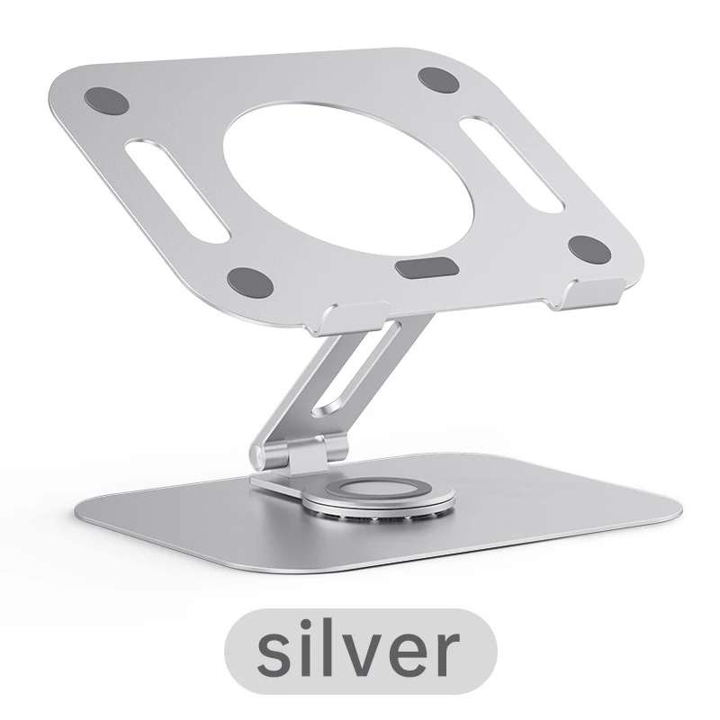 Uالتايلاندية للطي حامل تبريد الكمبيوتر المحمولة حامل المؤتمر يمكن استدارة 360 درجة سبائك الألومنيوم حامل دفاتر الملاحظات موقف الكمبيوتر