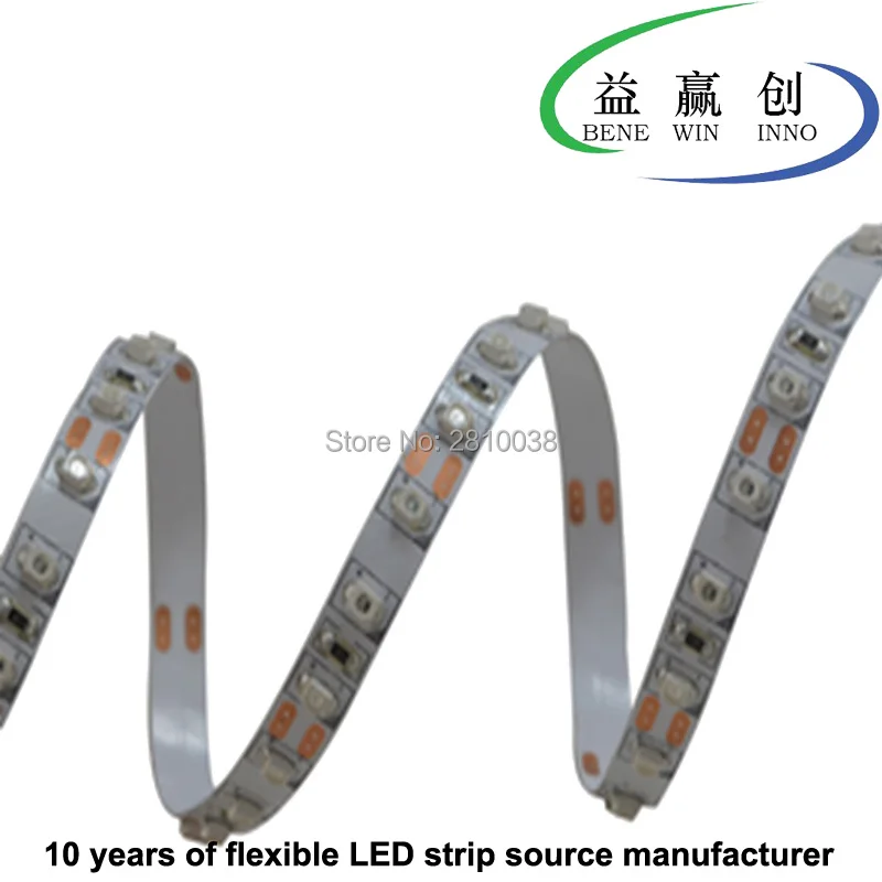 

100M/Lot Top CRI Ra>90 led light strip 3528 DC12/24V 8mm wide flexible led strips IP22 96leds/M led strip lights with 7.6W/M