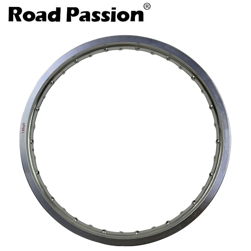 

Road Passion 6061 Aviation aluminum 1.85x21 36 Spoke Motorcycle Rims wheel circle Hole 185x21 1.85 21 high strength Black Silver