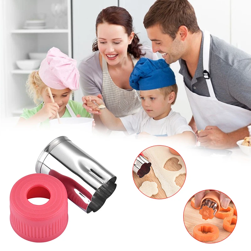 3Pcs/Set Rice Vegetable Fruit Cutter Mold Durable Food Decor Cutter Vegetable Fruit DIY Cutting Cutter Kitchen Accessories