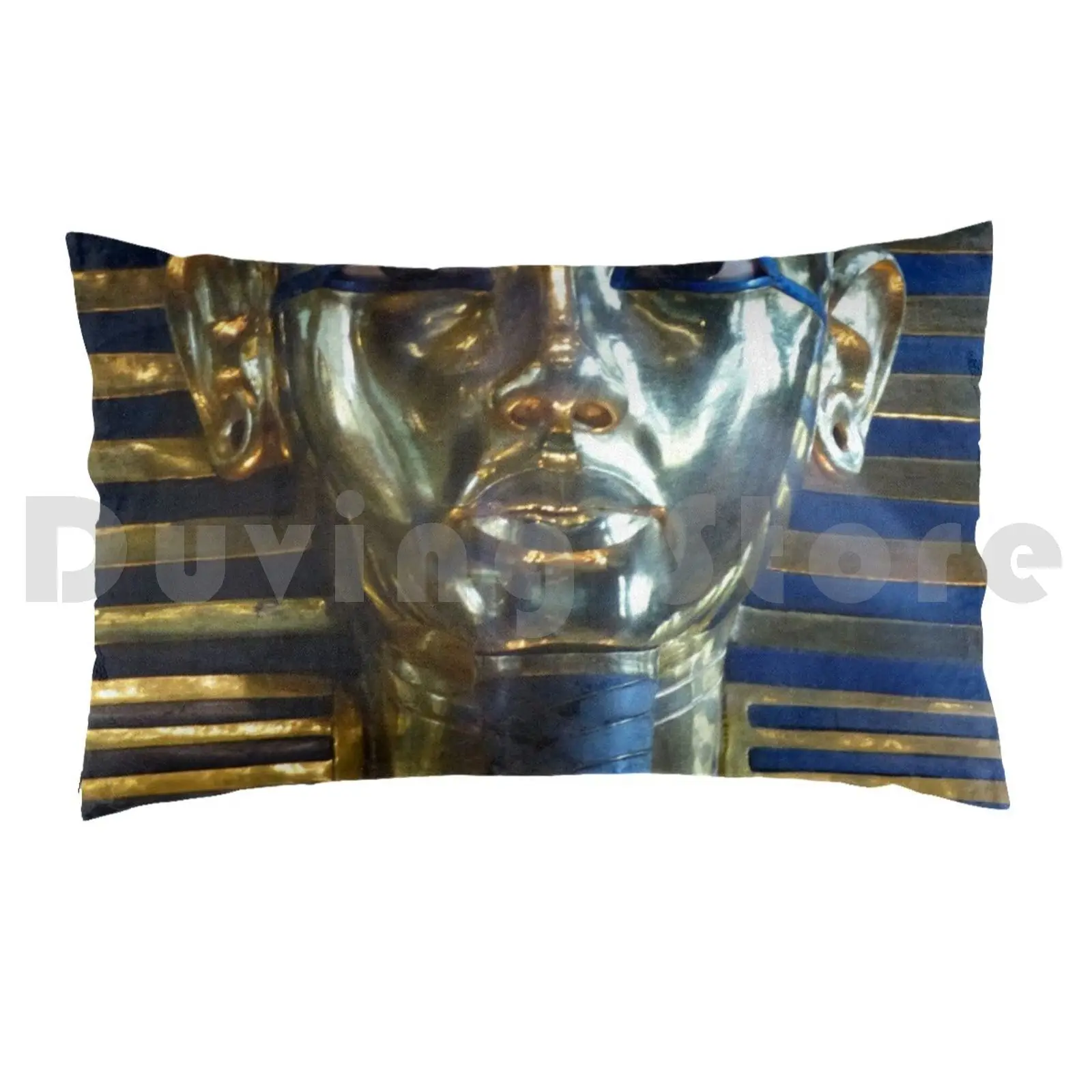 King Tutankhamun Pillow Case DIY 50*70 Egypt Pharaoh Africa Ancient Nile Travel