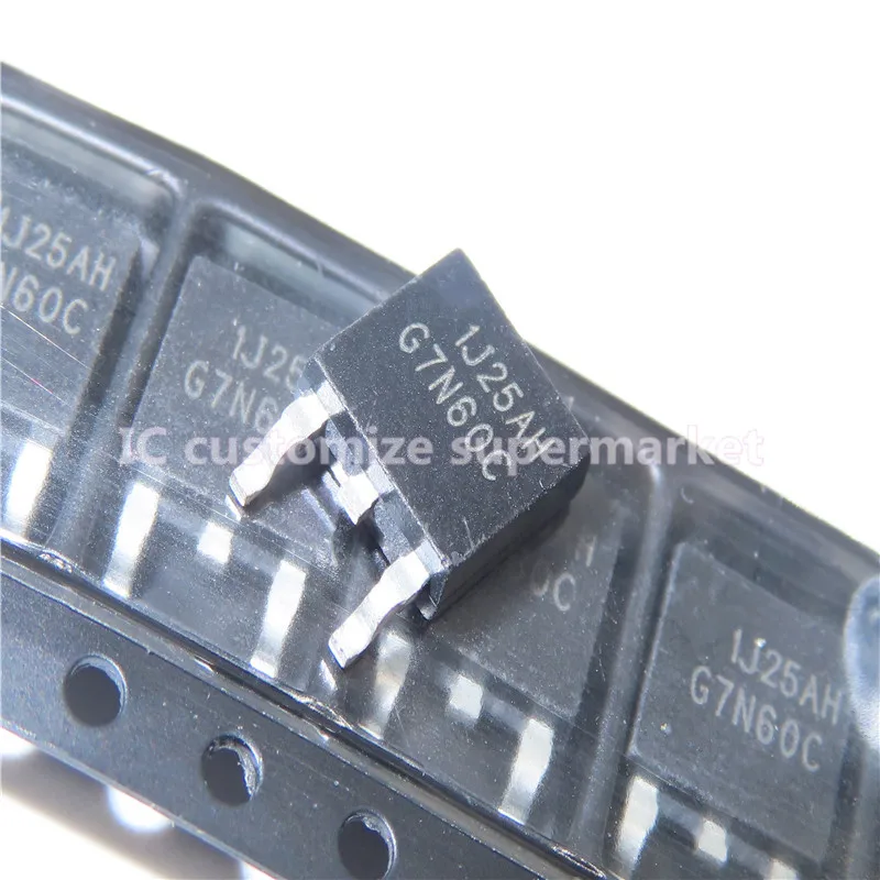 10PCS/LOT NWE G7N60C HGTD7N60C3S  TO-252 600V 14A   SMD Transistor