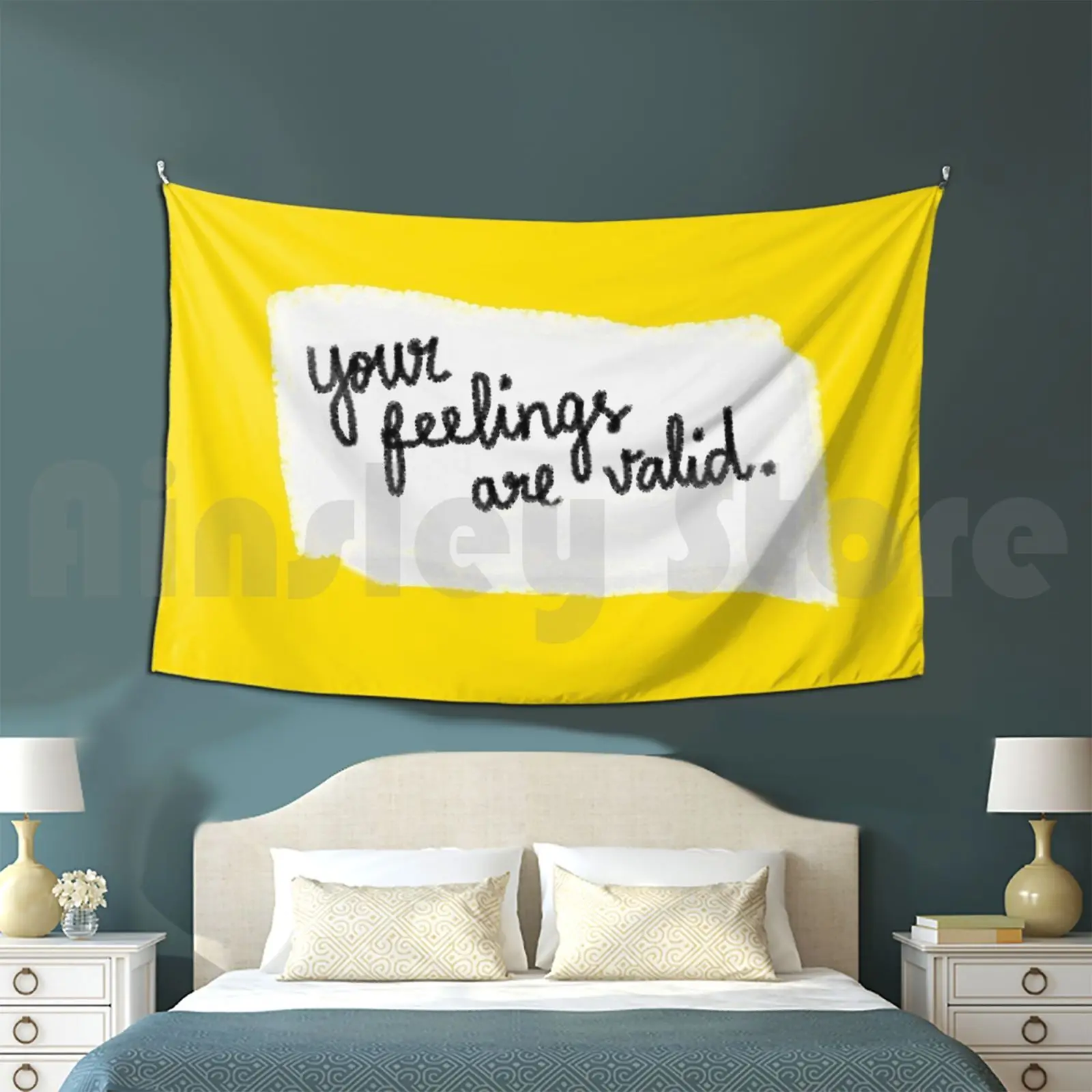 Your Feelings Are Valid-Inspirational Sweet Quote Customized Tapestry Quote Assertive Question