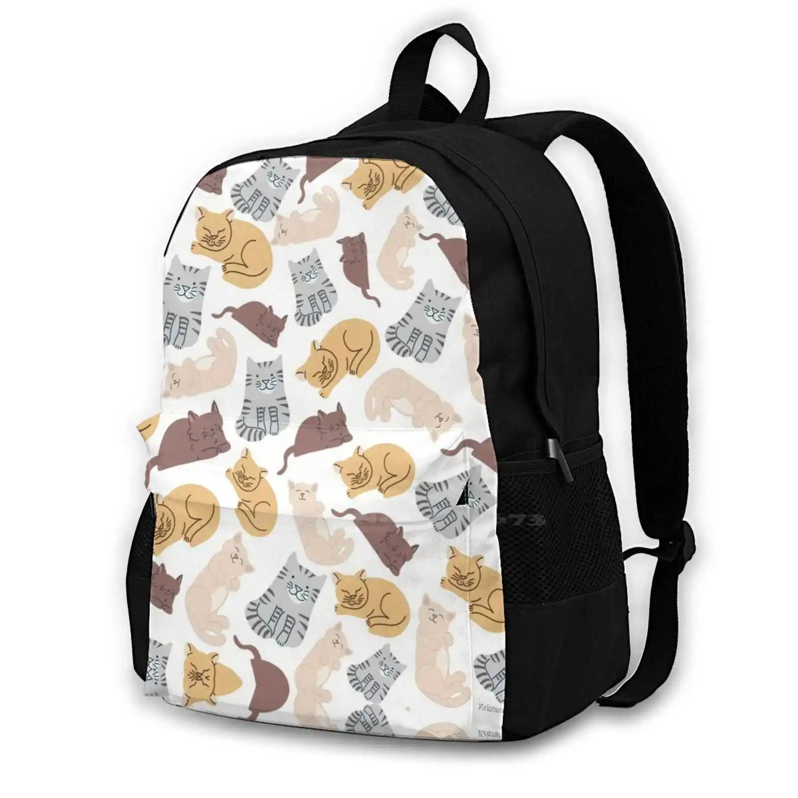 

Cats Print Hot Sale Schoolbag Backpack Fashion Bags Cats Dogs Animals Soul Cat Lover Tabby Cat