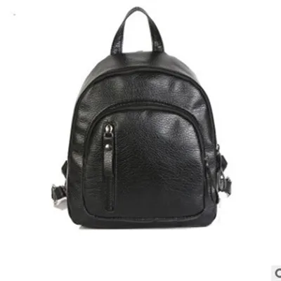 New arrival Mini personality  Female PU women backpack casual preppy leather Black Backpacks Ladies Backpack-30