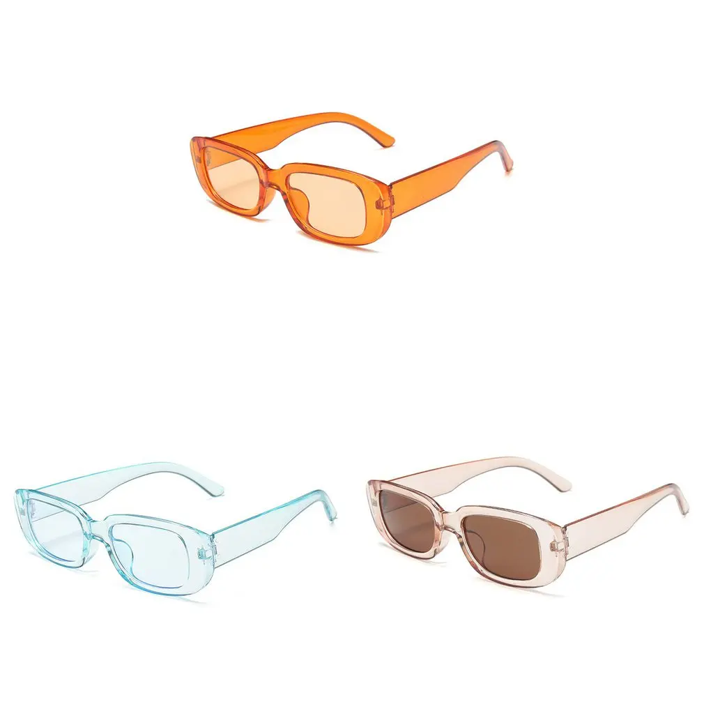 Small Frame Square Sunglasses Colorful Street Shooting Durable Lightweight Stylish Eyeglasses For Motorcycle