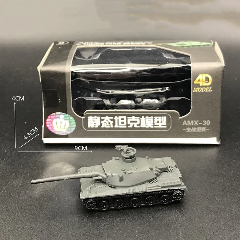 Tanque estático de la Segunda Guerra Mundial, modelo de plástico ABS 8 en 1, juego de caja Original, Mini juguete, arma clásica, regalo de colección