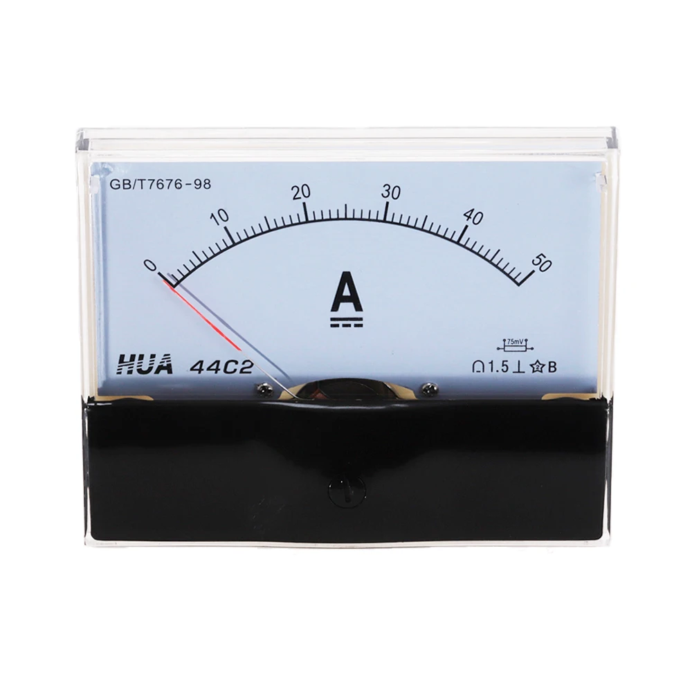 44C2 DC Ammeter Analog Panel Pointer Ammeter DC 50A 100A