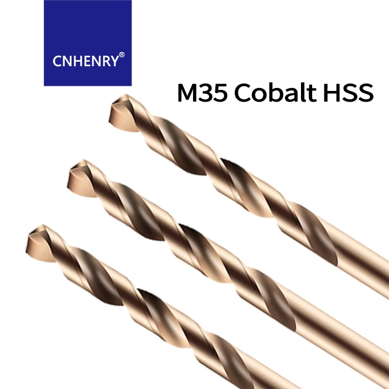 0.5MM-16MM M35 Set di punte elicoidali al cobalto HSS Punta da trapano con codolo cilindrico per punte di perforazione in metallo in acciaio inossidabile Utensili alesatori