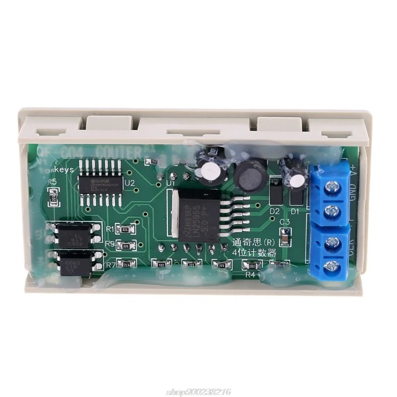 DC 5V 12V 36V Trigger Counter Module Accumulator Memory 4-Bit 0-9999 Red 0.56in Digital Tube Display with JY13 21 Dropship