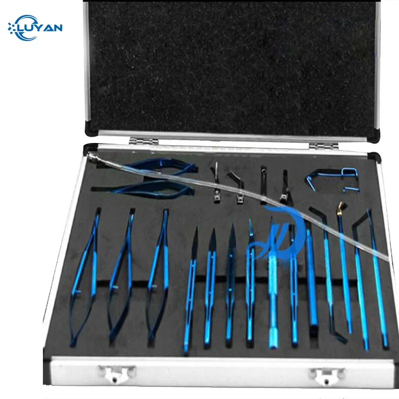 

21 pcs titanium cataract eye set ophthalmic surgical instruments set