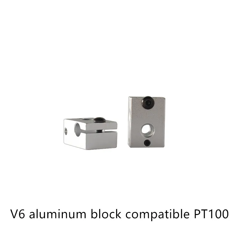 3d printer parts V6 heating block aluminum alloy all metal extruder compatible PT100