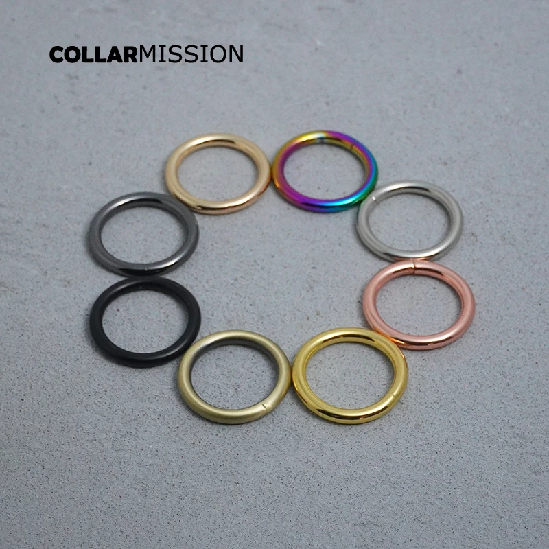 20pcs/lot Metal buckle for bag cat dog leash 25mm webbing o ring for backpack keychain diy accessory durable hardness 8 colours