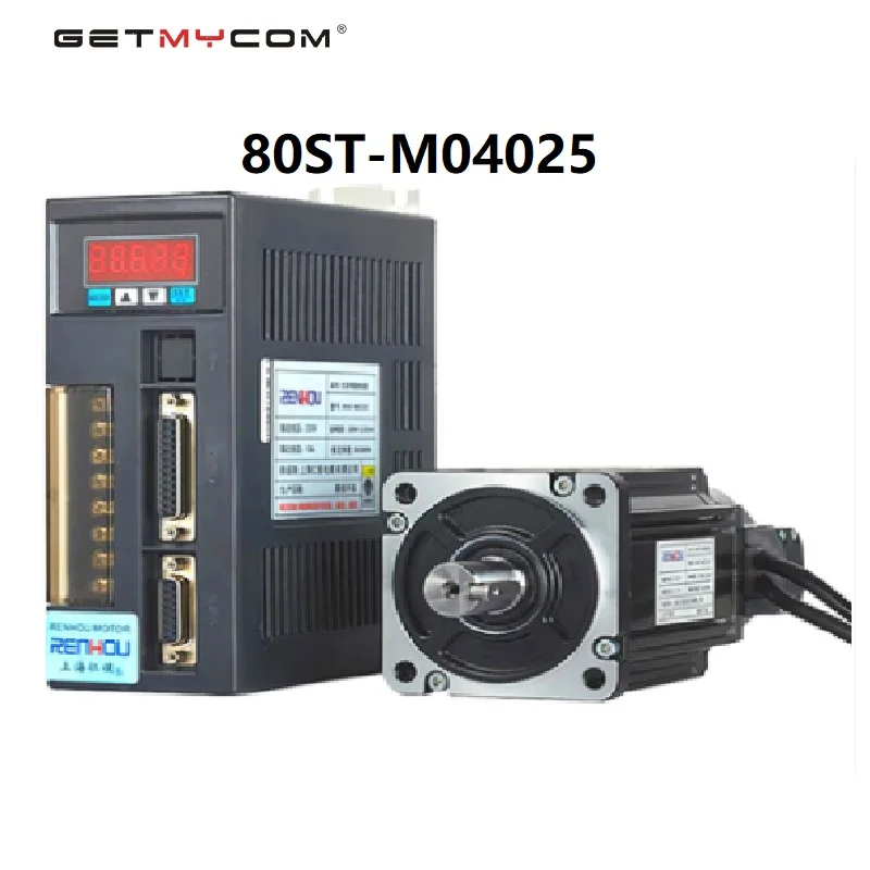 

Getmycom Original 80ST-M04025+AASD-20A 1000W AC servo motor driver kit driver diameter 80mm 220V 4NM 2500rpm