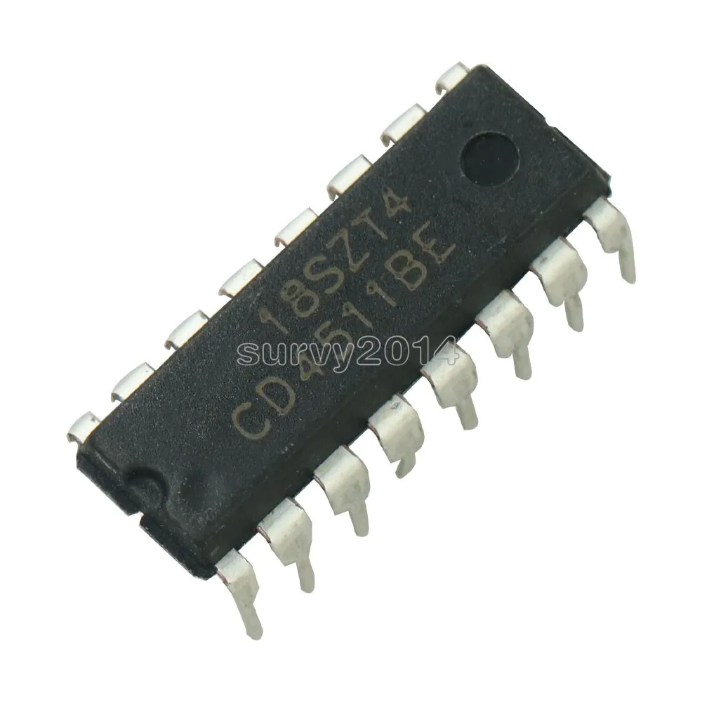 10PCS CD4511BE DIP16 CD4511 DIP 4511BE DIP-16 new and original IC