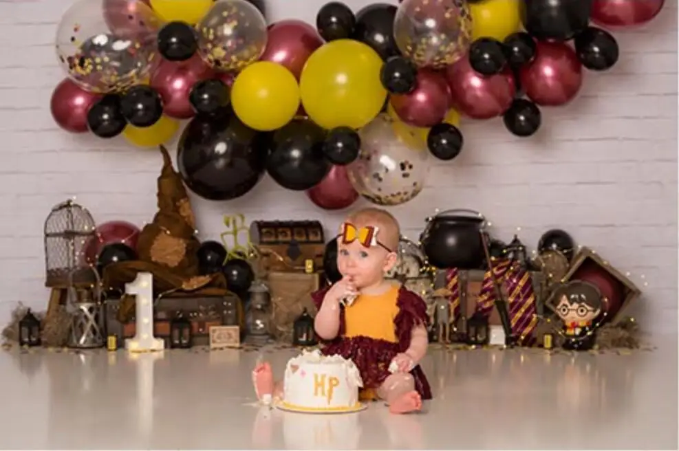 Fondo de fotografía de retrato de cumpleaños occidental, telón de fondo de pastel para niños recién nacidos, sesión fotográfica artística