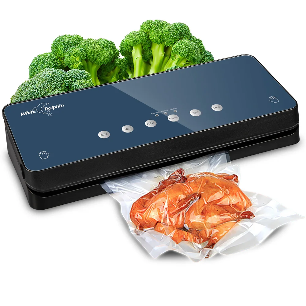 Yaicoudy White Dolphin Best Portable Food Vacuum Sealer With Free Bags 10pcs Sealing Machine Packaging Machine