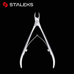 STALEKS NS-10-5B Nail Cuticle Scissors 5mm Blade Edage Stainless Steel Toenail Clipper Cutter Dead Skin Trimmer Nail Art Tools