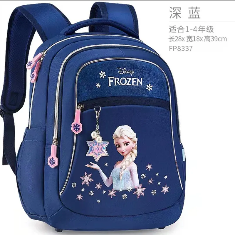 Disney Frozen School Bags for Girls Elsa Anna Olaf Primary Student Shoulder Orthopedic Backpack Grade 1-4 Big Capacity Mochilar