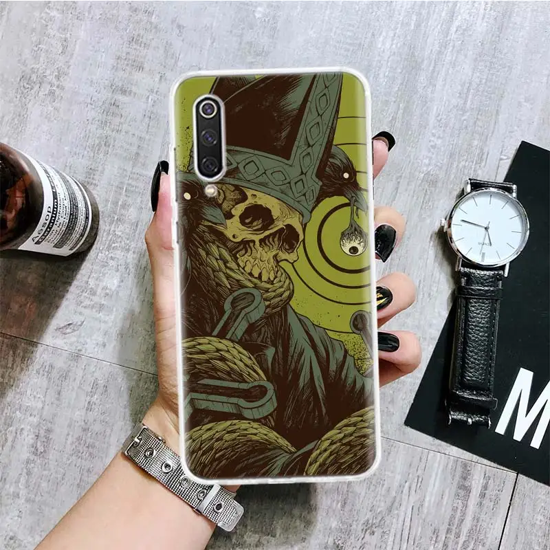 Etui na telefon z ciemną czaszką dla Xiaomi Redmi Note 10 9 8 11 12 Pro 11T 11S 11E 10S 9S 9T 8T 8A 7 6 5 Plus etui ze wzorem artystycznym