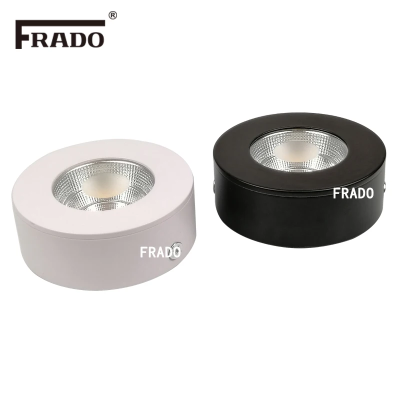 Imagem -04 - Holofote Led Ultrafino sem Gotejador Cob 5w 7w v v Iluminação Embutida em Branco e Preto Novo