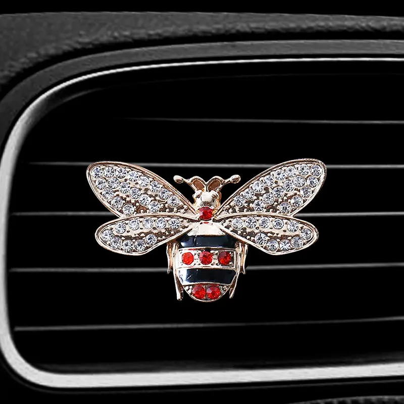 Bees Style سيارة معطّر الهواء زجاجة عطر الناشر في السيارة السيارات منفذ مكيف الهواء تنفيس مشبك عطر الهواء #5