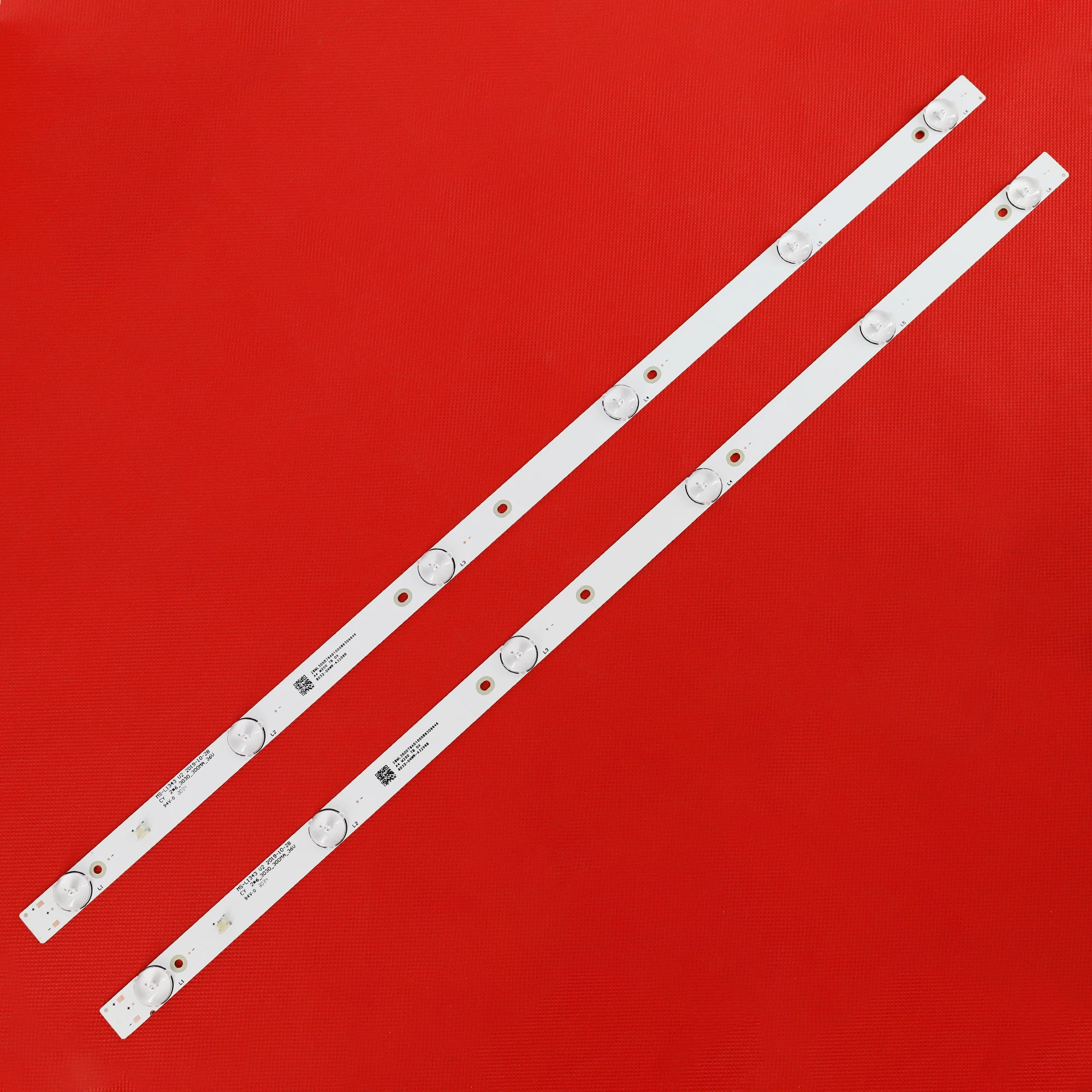 10pcs 32 Inch LED Backlight Strip for Tv MS-L1343 JL.D32061330-081AS-M FZD-03 E348124 HM 32v L2202 L1074 6-LEDs 6V 580mm