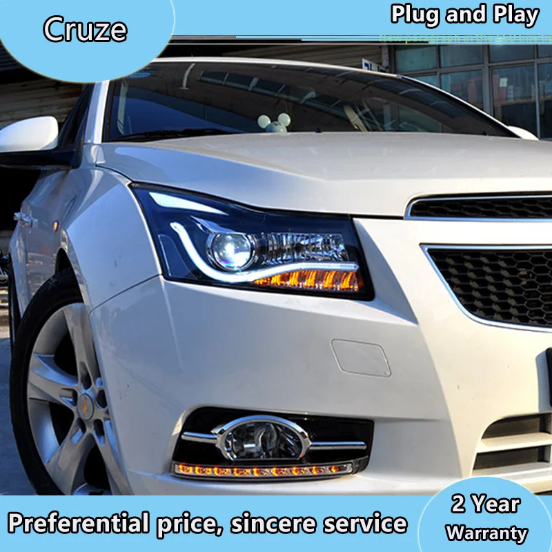 Car Styling Head Lamp for Chevrolet Cruze Headlights 2009-2015 LED Headlight DRL Q5 Bi Xenon Lens High Low Beam Parking