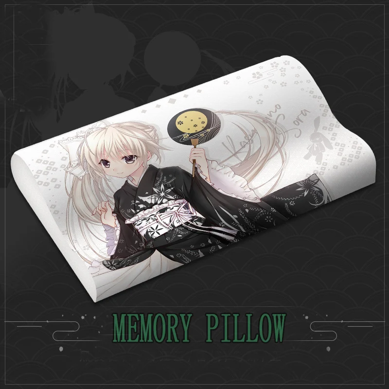 MGF FGO Jeanne d'Arc Anime Memory Foam Pillow Rem Tokisaki Kurumi Sora Sort Sleeping Pillow  Cushion Cosplay Home Cushion