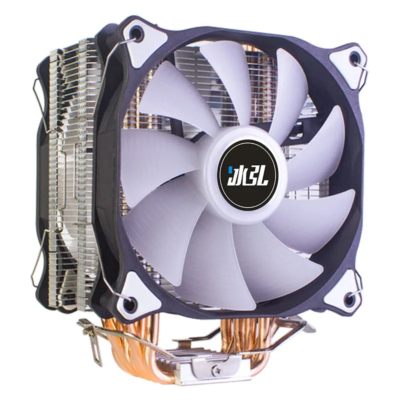 Cpu Cooler Fan Pwm 120mm 6 Heat-pipe With RGB Fans Cooling For Intel lga 775 115x 1200 1366 And AMD AM4 AM3+ x79 x99 x299 2011