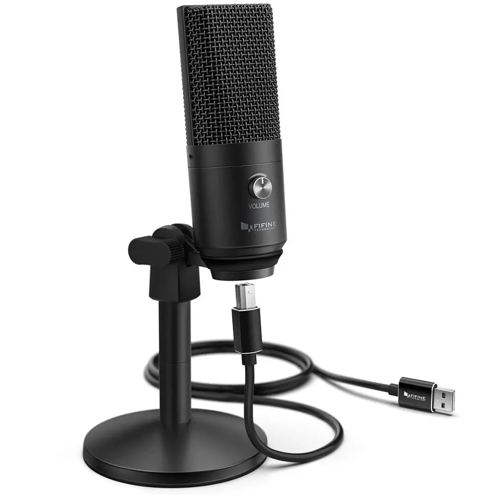 FIFINE – Microphone USB pour ordinateur portable et portable, pour enregistrement, Streaming, voix off, Podcasting, Audio et vidéo, K670