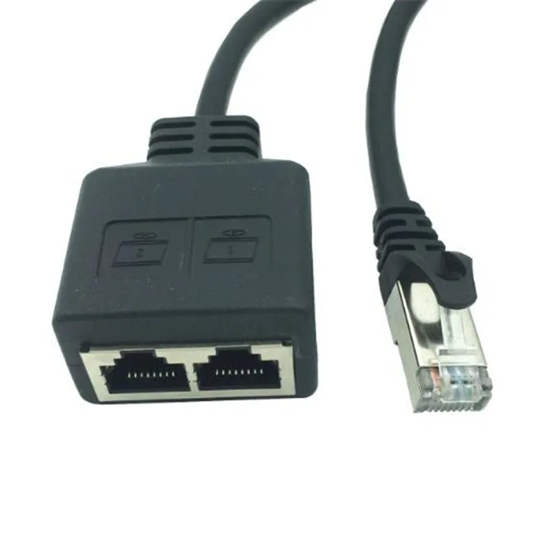 Eight Core Network Cable distributor one point two adapter network extender CAT6 / CAT5 RJ45 simultaneous Internet IPTV broadban