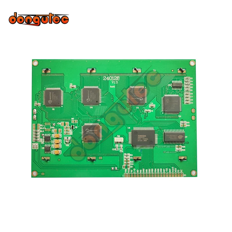 5.1 Inch T6963 5V 240128 LCD Display Module Yellow Green 240*128 LCM Screen Graphic 240x128 Compatible with PG240128A WG240128B