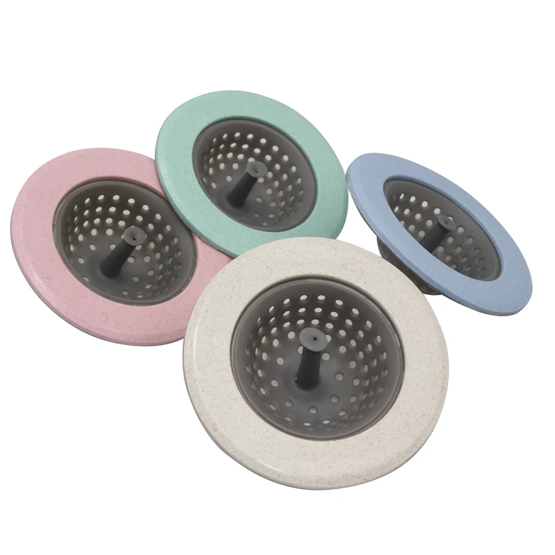 Tapones de drenaje para fregadero de cocina, coladores, tapón para drenaje de baño, tapón para drenaje de suelo del fregadero, filtro de alcantarillado, accesorio receptor de pelo de malla, 4 Uds.