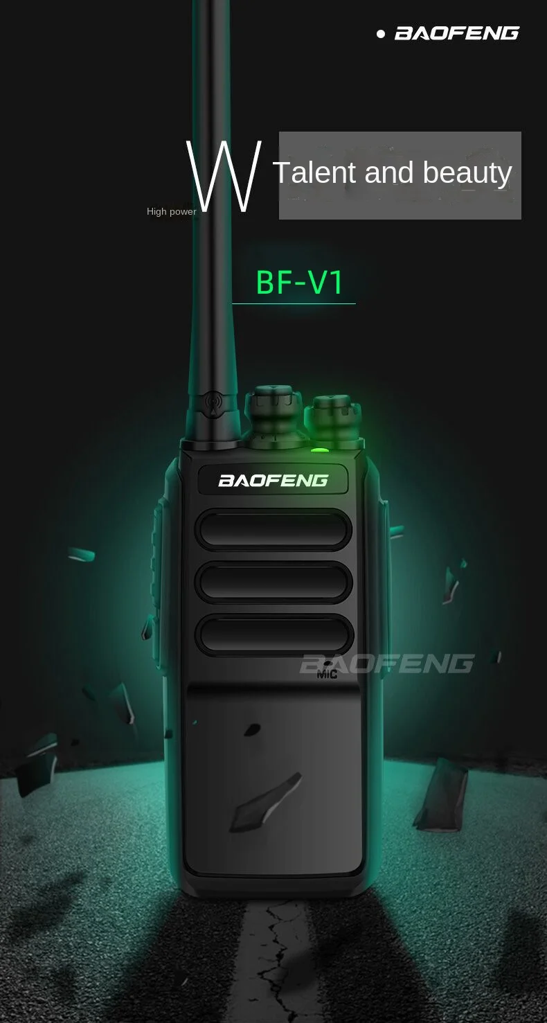 Baofeng BF-V1 Civil Walkie-Talkie Mobile Radio Foreign Trade Applicable to Hotel Security