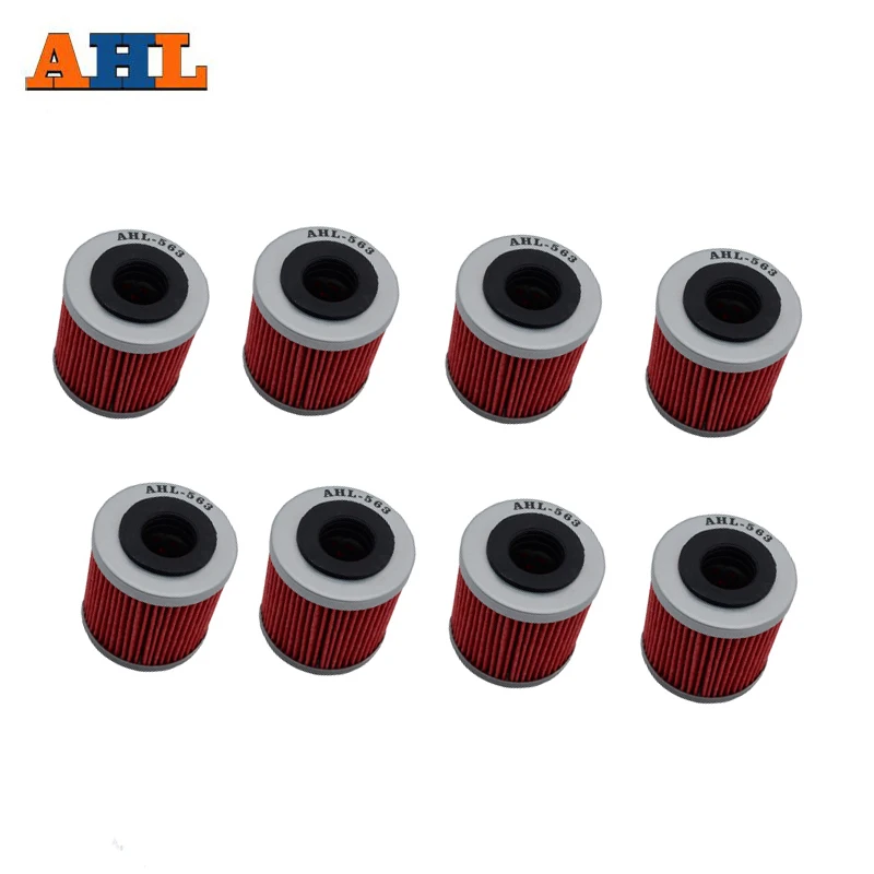 8PCS AHL Motorcycle Oil Filter For SM450R 450 SM510R SM630 IE TC250 TC450 TC510 TE250 TE450 TE630 TXC250 TXC450 TXC510