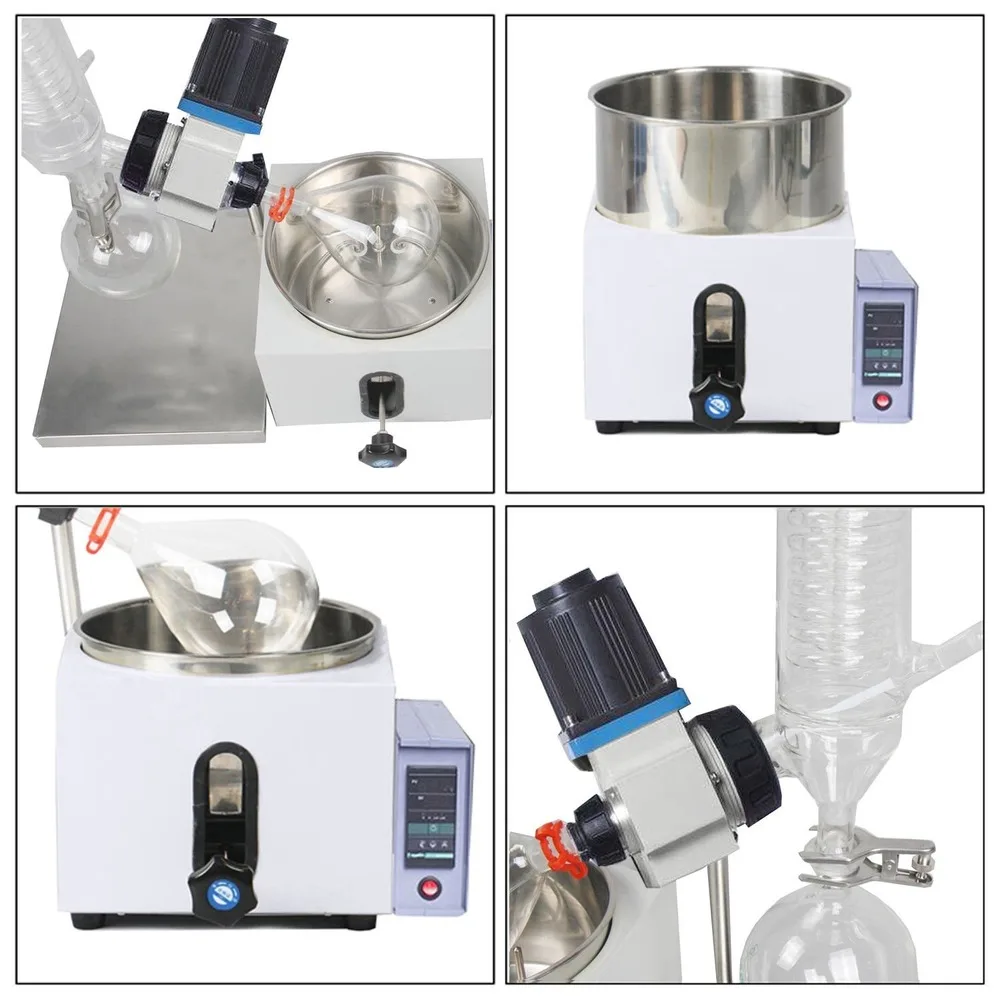 Laboratory High Performance  Rotary Evaporator Rotavapor Equipment W/Motor Lift, Digital Heating Bath  Kits