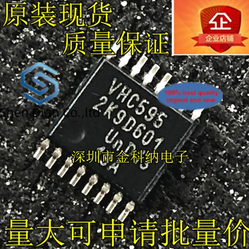 

10pcs 100% orginal new in stock 74VHC595MTCX silk screen VHC595 TSSOP16 shift register