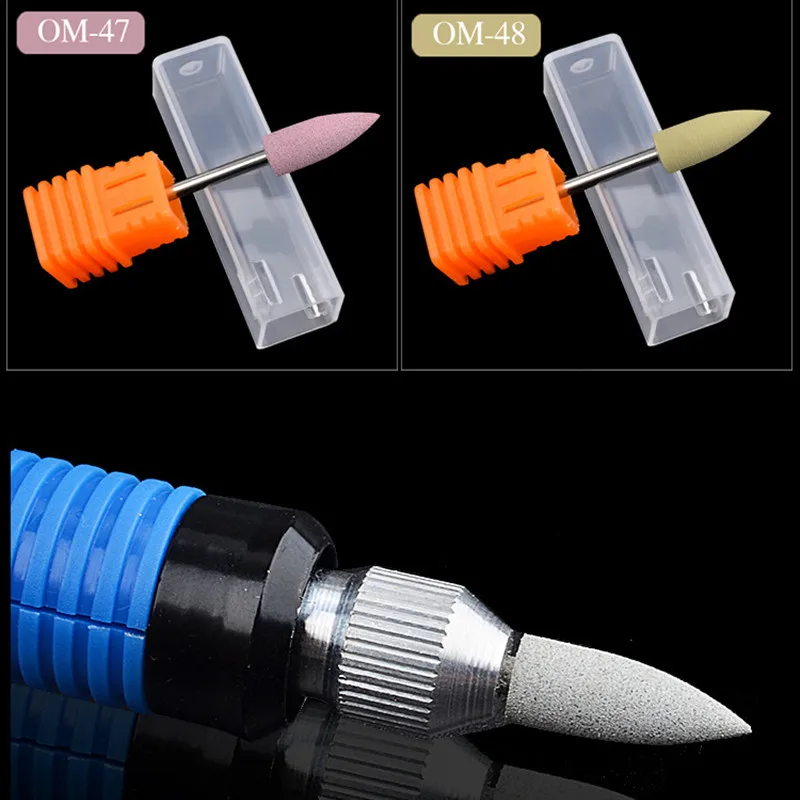 Silicone Milling Cutter For Manicure Grinding Nail Surface Polishing Tool Drill Bits